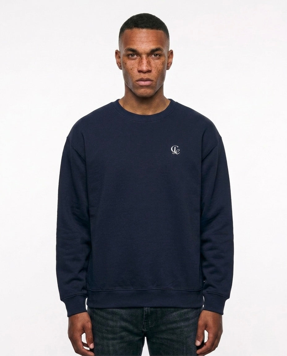 Sweat-shirt basique - Bleu marine